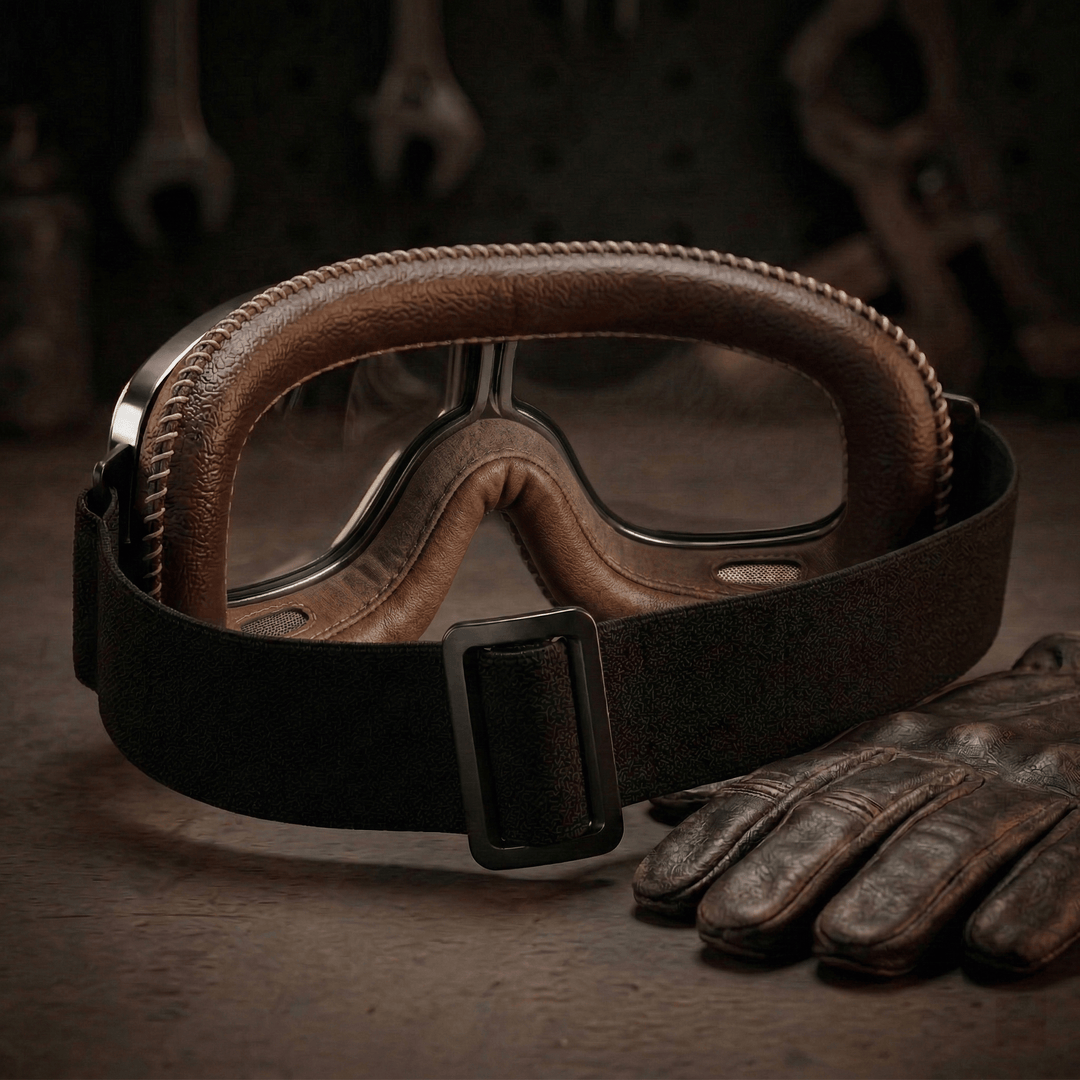 Alaric - Vintage-Motorradbrille