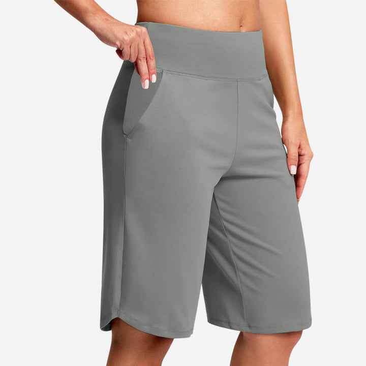 Odeliora - Komfortable, hoch taillierte Bermudashorts