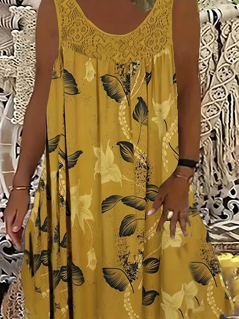 Ariadne - Elegantes Shiftkleid mit floralem Druck
