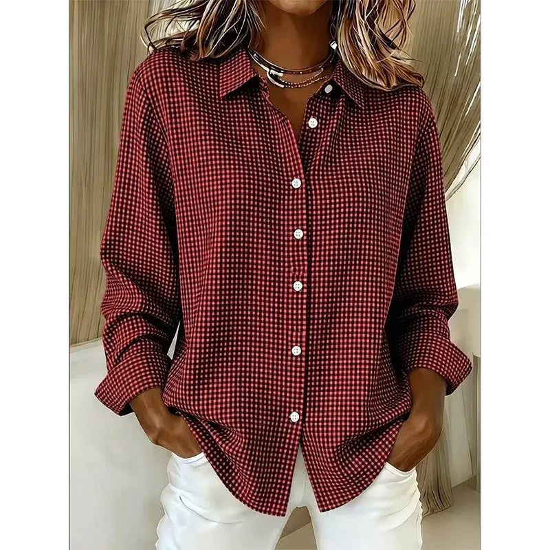 Illyssia - Klassische Bluse mit Knopfleiste