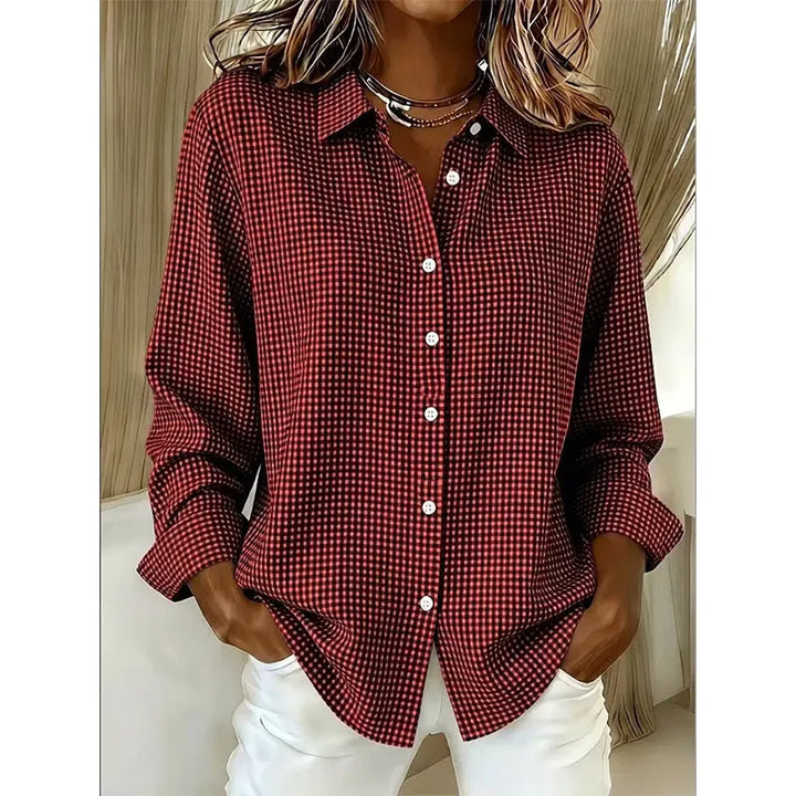 Illyssia - Klassische Bluse mit Knopfleiste