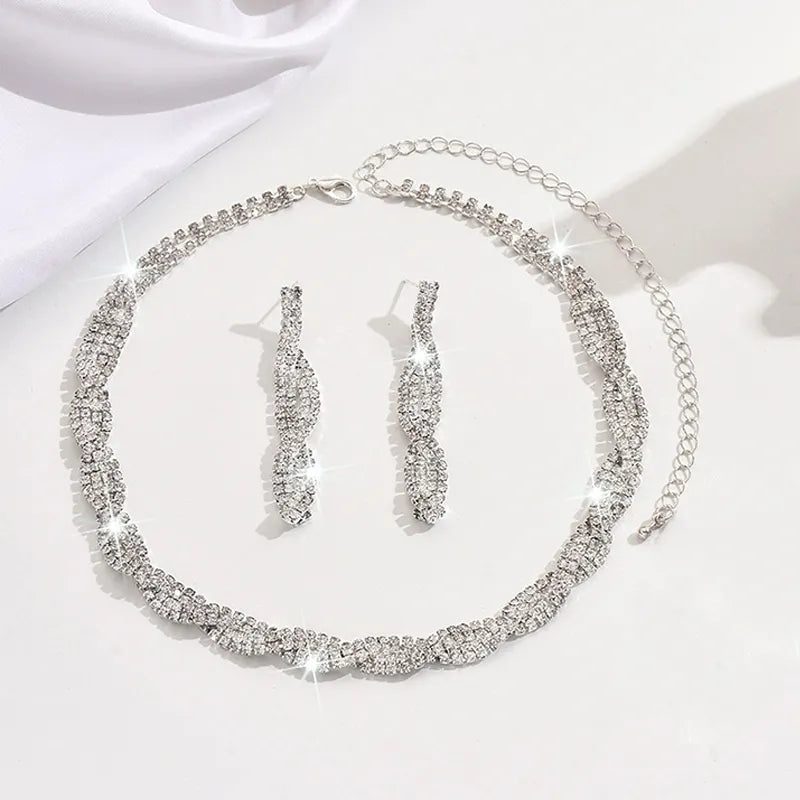 Alessara - Kristall-Twist Schmuckset