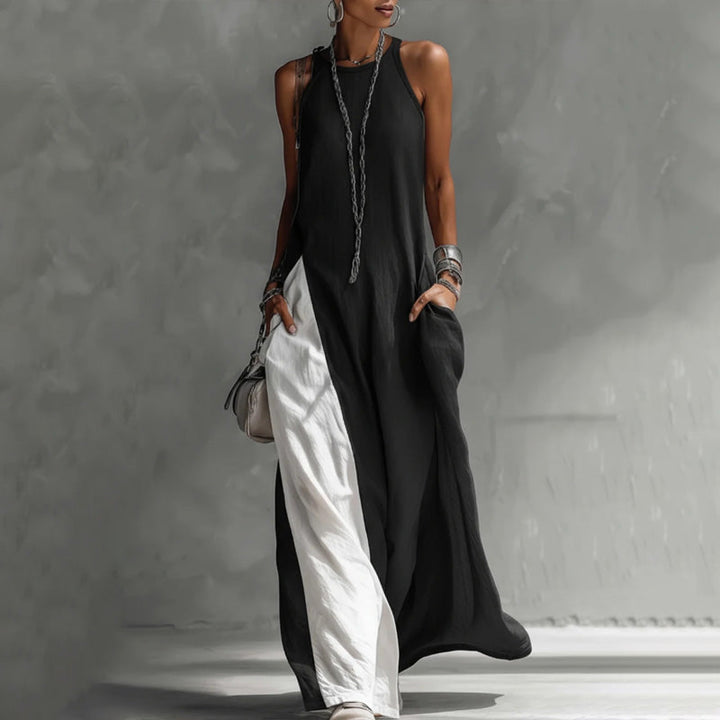 Zarella - Softtouch Colourblocking-Maxikleid