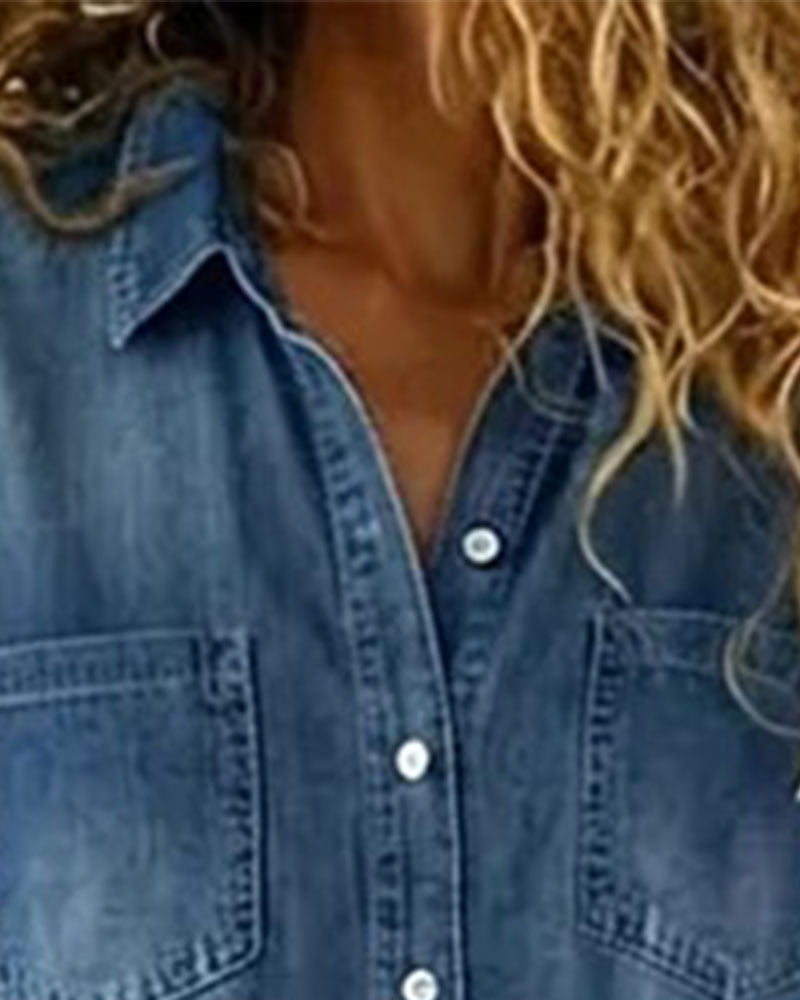 Ysmeria - Denim-Jumpsuit mit Knopfleiste vorn