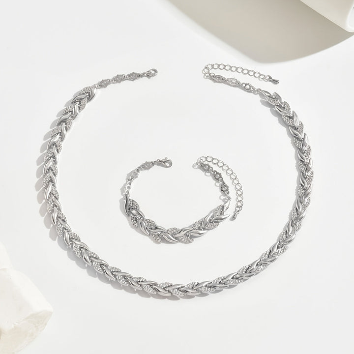 Yvonne - Strahlendes Collier- und Armband-Set