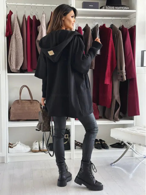 Esteliane - Lässig geschnittener Cardigan mit Cape-Ärmeln