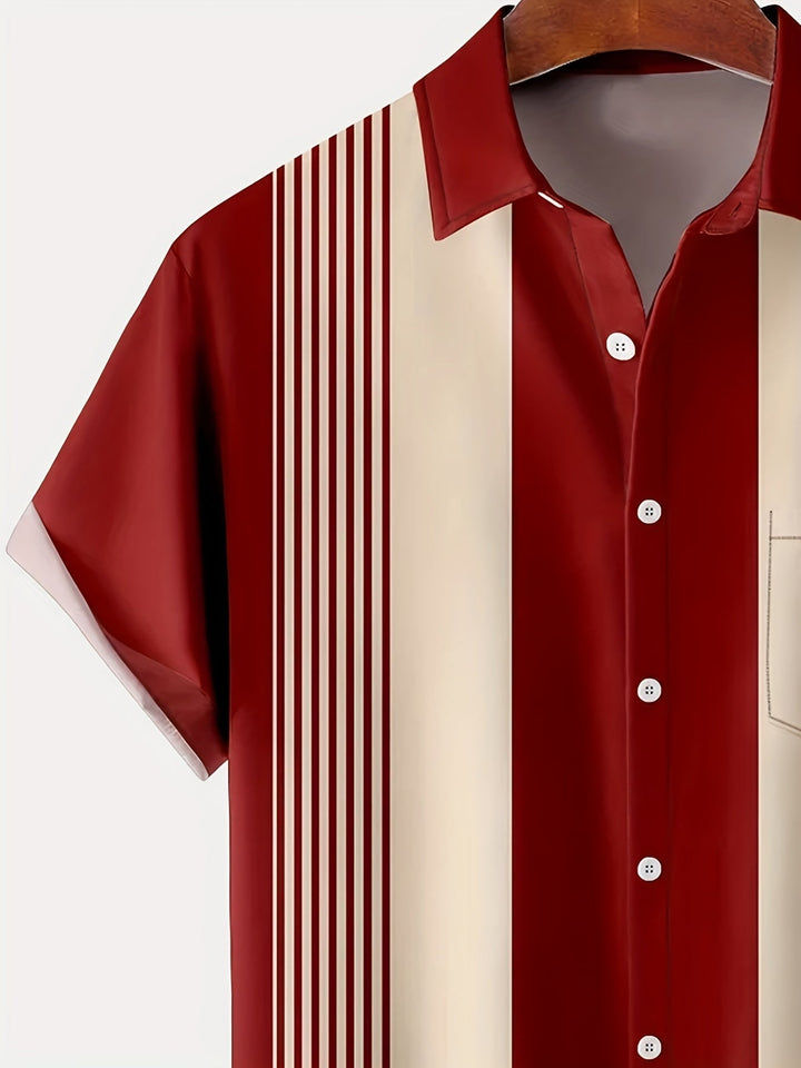 Morpeth - Gestreiftes Hemd im Vintage-Stil