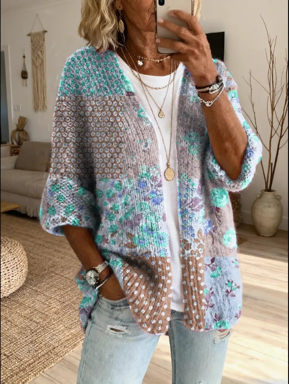Xamira - Bedruckter offener Cardigan
