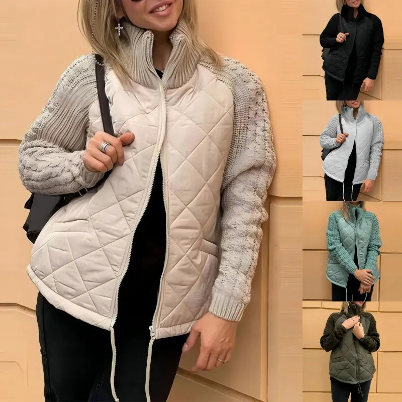 Corisanna - Warme Strickjacke mit Frontreißverschluss