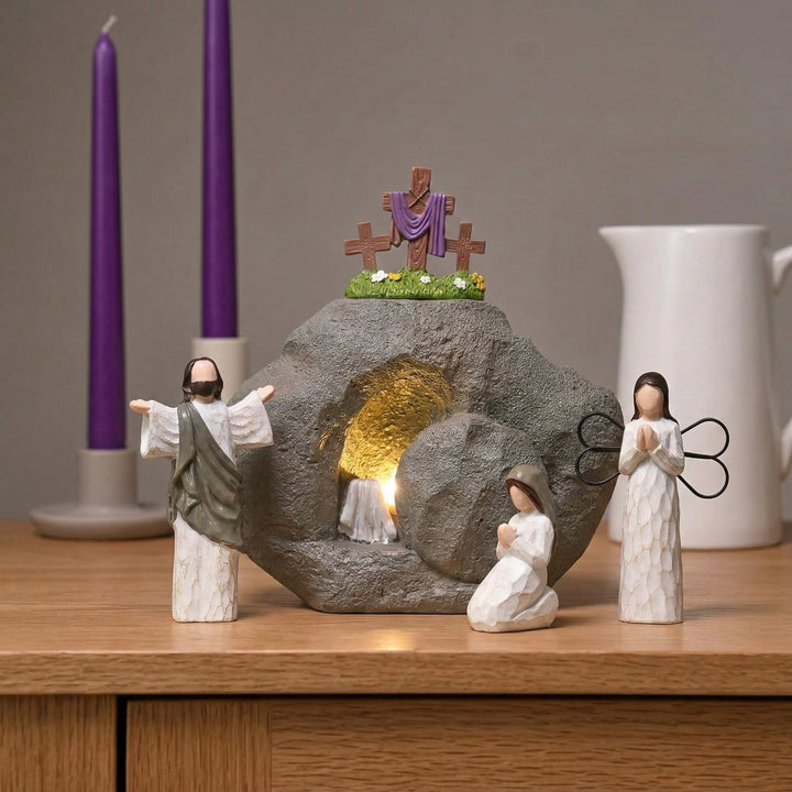 Celinea - Dekoratives Set mit Auferstehungsszene zu Ostern