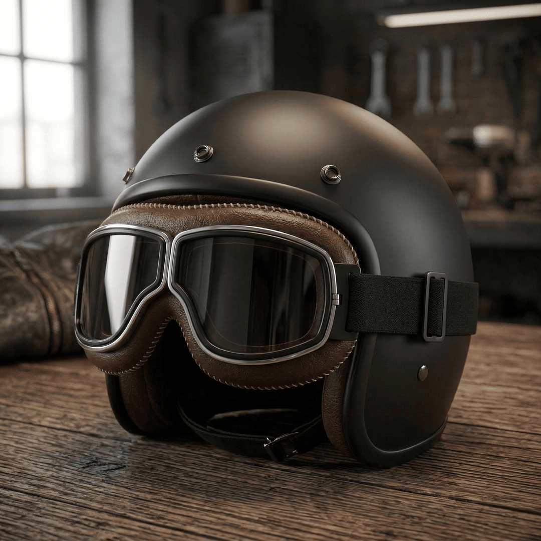 Alaric - Vintage-Motorradbrille