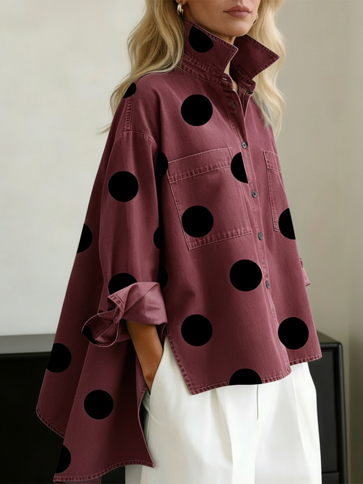 Kelsey - Bluse mit weicher Haptik und Stickerei