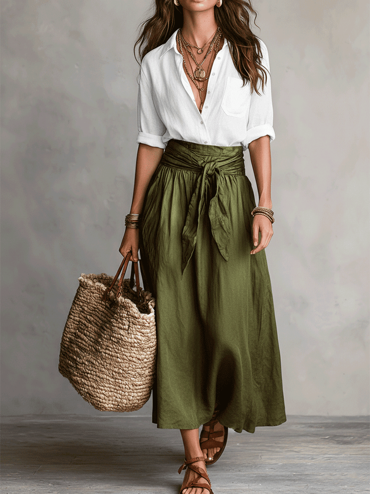 Estella - eleganter Zweiteiler aus Bluse und Midirock