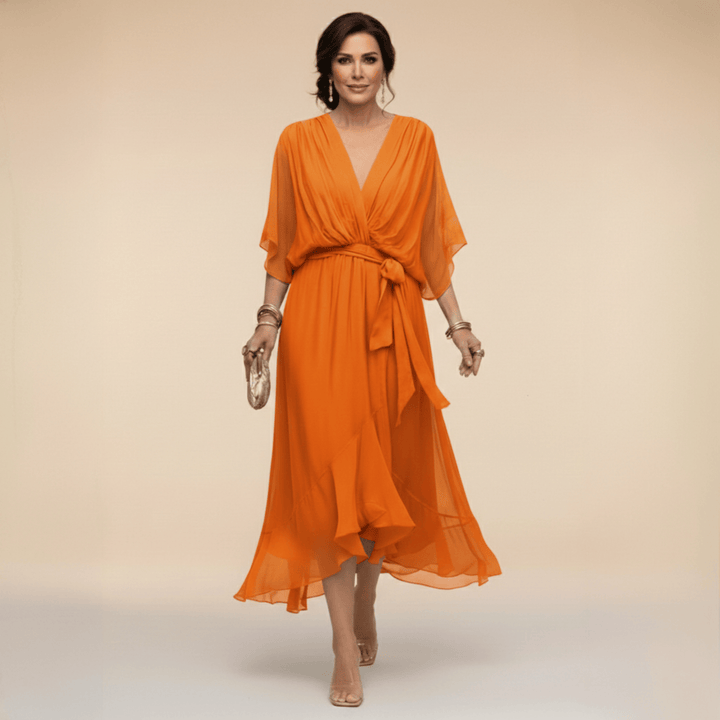 Mirabelle - Luftiges V-Ausschnitt-Kleid