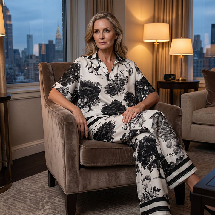 Adley - Geblümter, weitbeiniger Jumpsuit