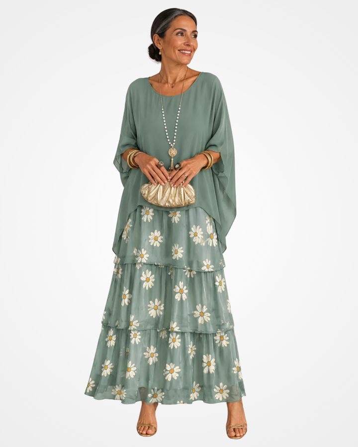 Sylvia - Fließendes Maxikleid mit weichem Griff