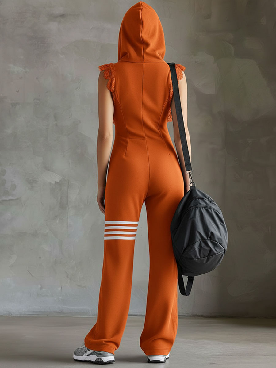 Brisa - Ärmelloser Kapuzen-Jumpsuit mit weicher Haptik