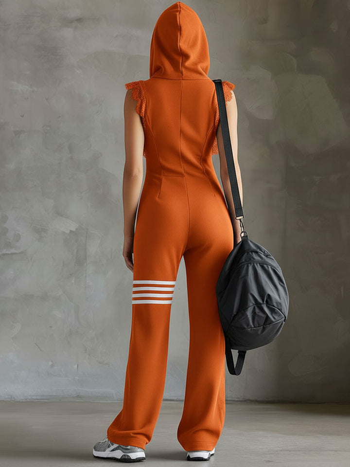 Brisa - Ärmelloser Kapuzen-Jumpsuit mit weicher Haptik