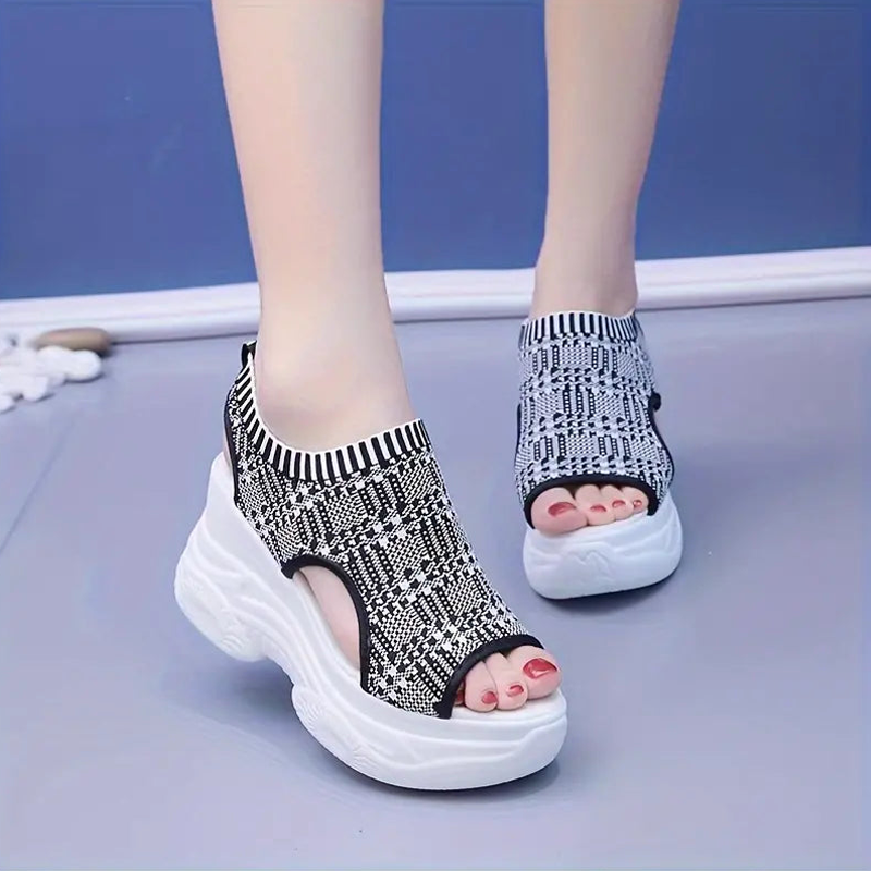 Calina - Plateau-Sandalen mit offener Zehenpartie