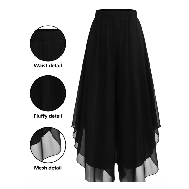 Hope - weite Hose mit Chiffon-Overlay
