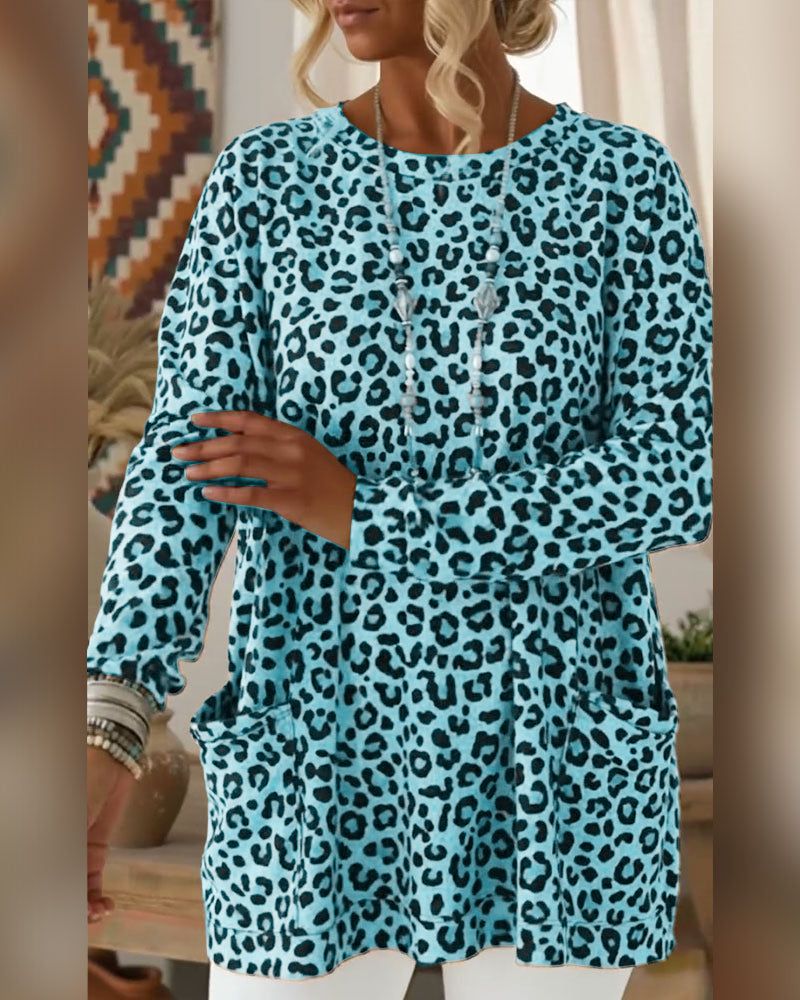 Primelia - Soft-Touch-Langarmshirt mit Leoprint