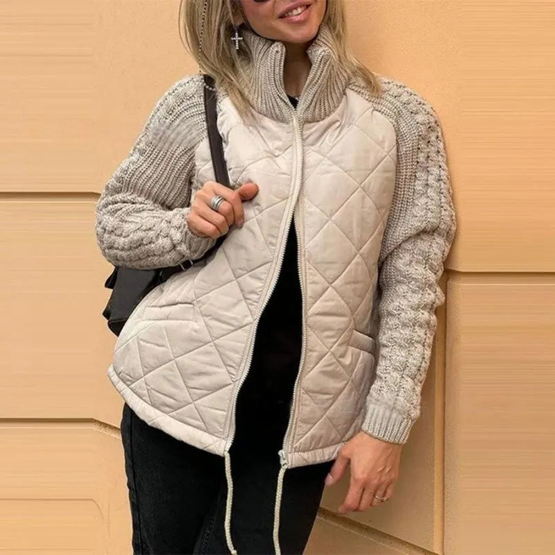 Corisanna - Warme Strickjacke mit Frontreißverschluss