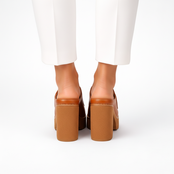 Melisande - polierte Plateauschuhe