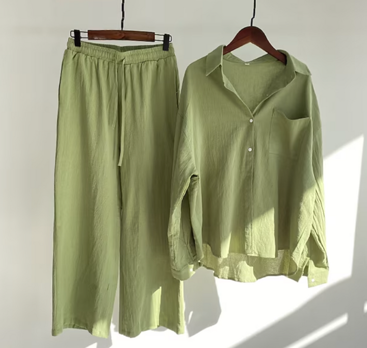 Kairi - Set aus Oversize-Bluse und Palazzo-Hose