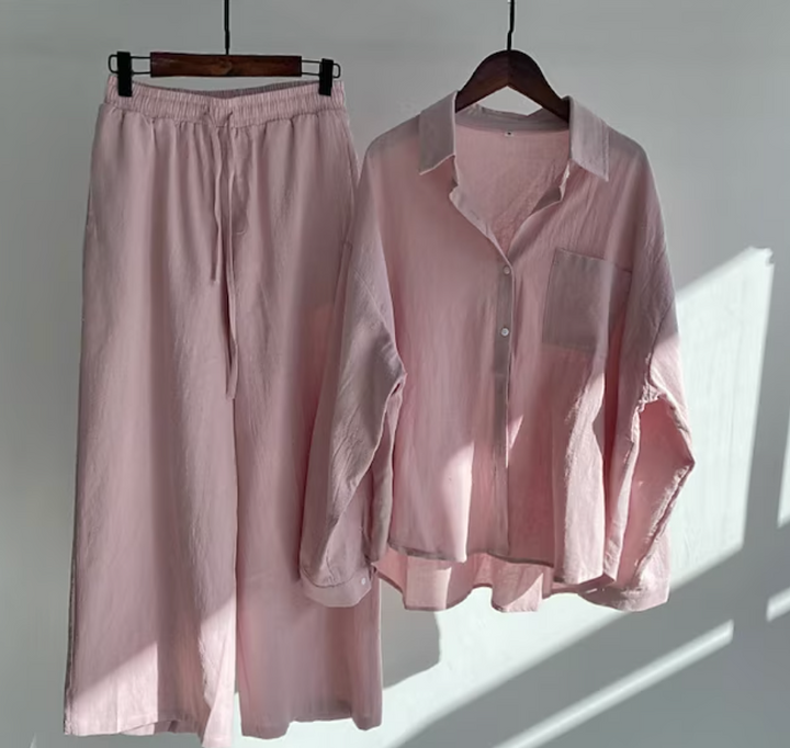 Kairi - Set aus Oversize-Bluse und Palazzo-Hose