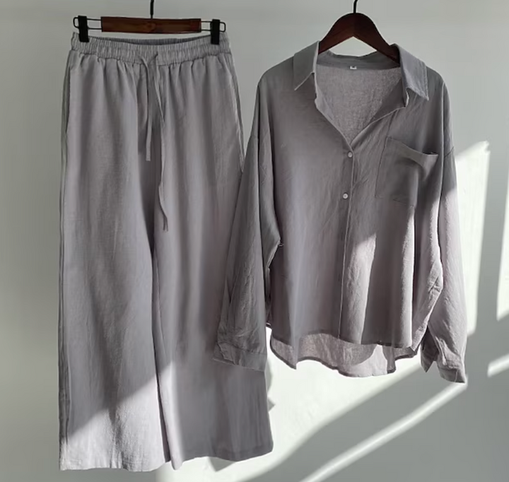 Kairi - Set aus Oversize-Bluse und Palazzo-Hose