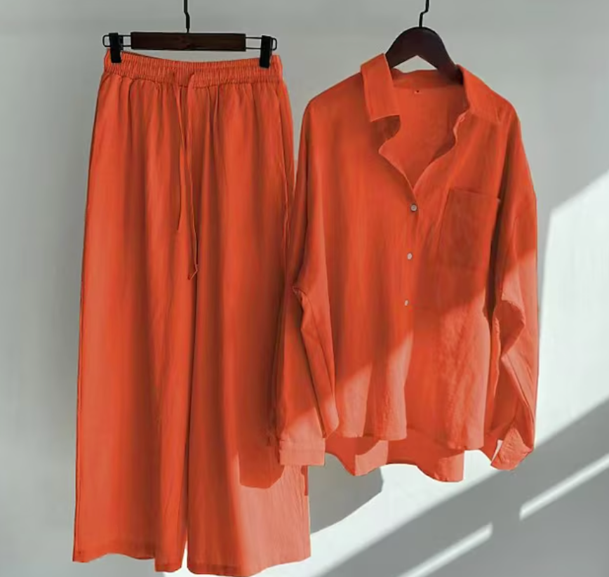 Kairi - Set aus Oversize-Bluse und Palazzo-Hose