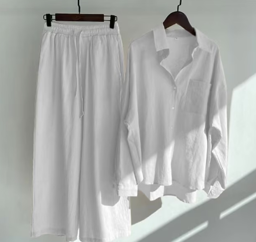 Kairi - Set aus Oversize-Bluse und Palazzo-Hose
