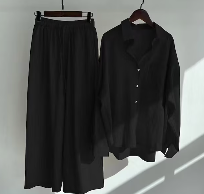 Kairi - Set aus Oversize-Bluse und Palazzo-Hose