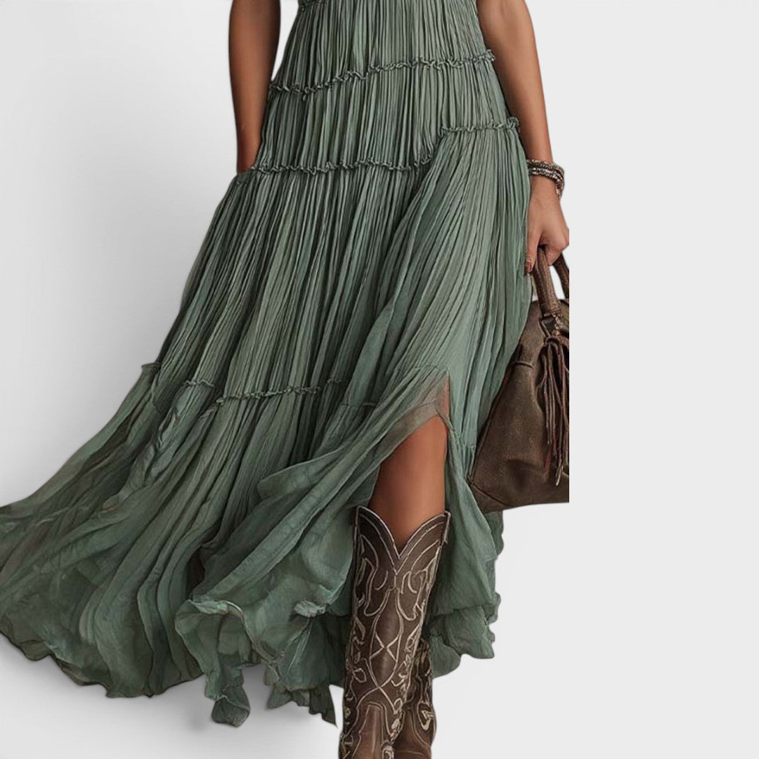 Alexa - Boho-Maxikleid mit Soft-Touch-Finish