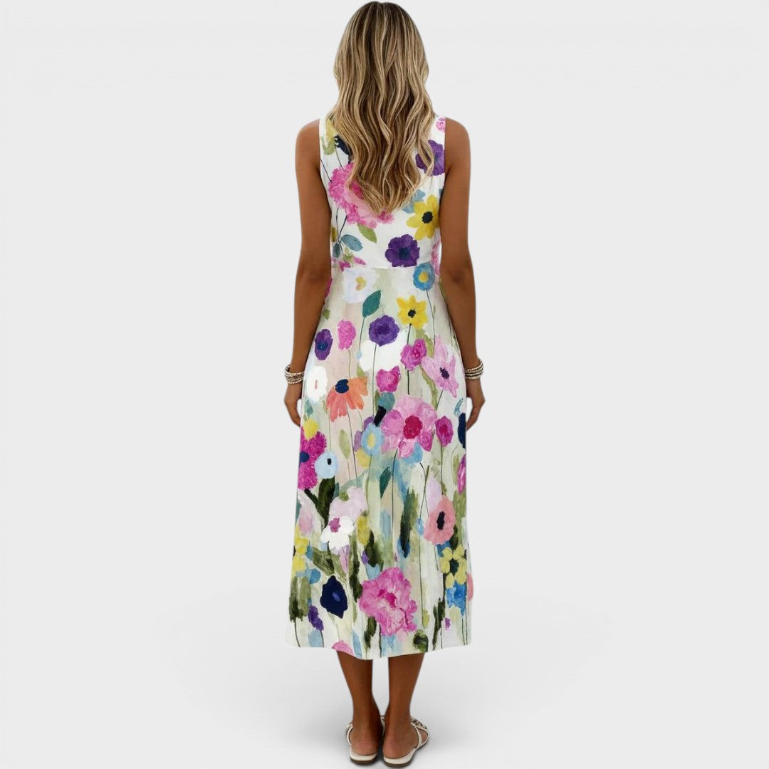 Illyria - Florales Softtouch-Midikleid
