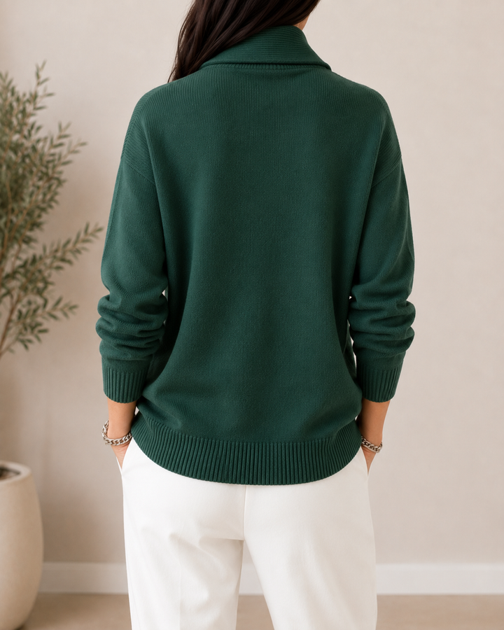 Amandina - Softtouch V-Ausschnitt-Pullover