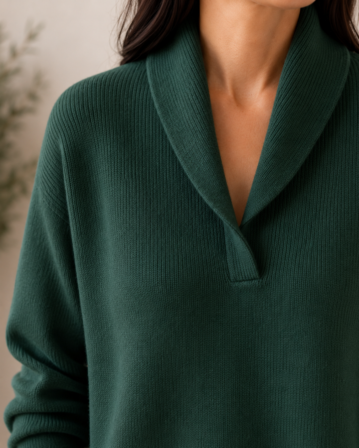 Amandina - Softtouch V-Ausschnitt-Pullover