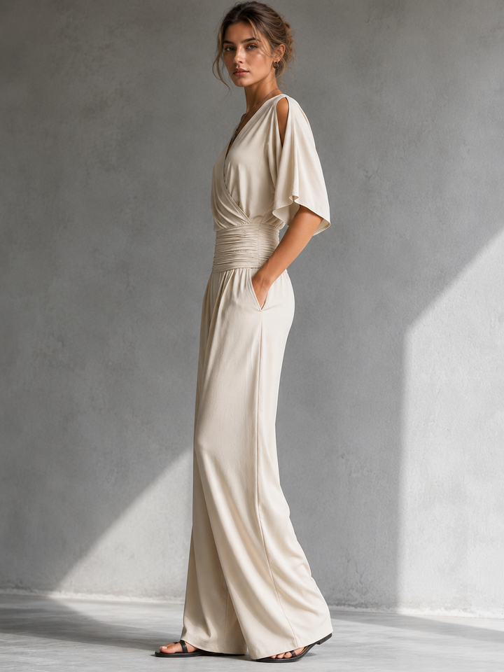 Odelisse - Softtouch-Wickel-Jumpsuit