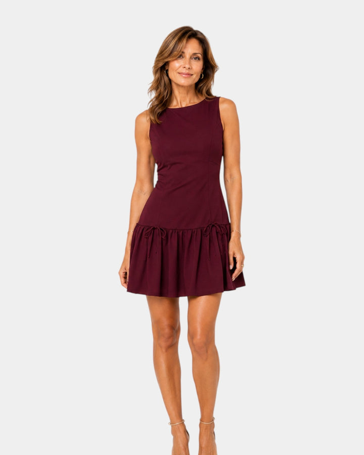 Dulcie - Raffiniertes plissiertes A-Linien-Kleid