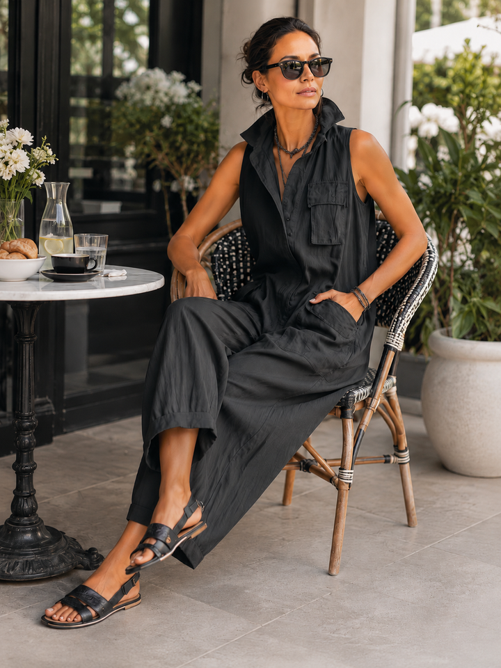 Nerine - Weicher Cargo-Jumpsuit