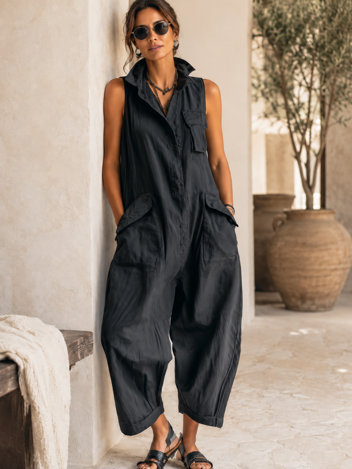 Nerine - Weicher Cargo-Jumpsuit