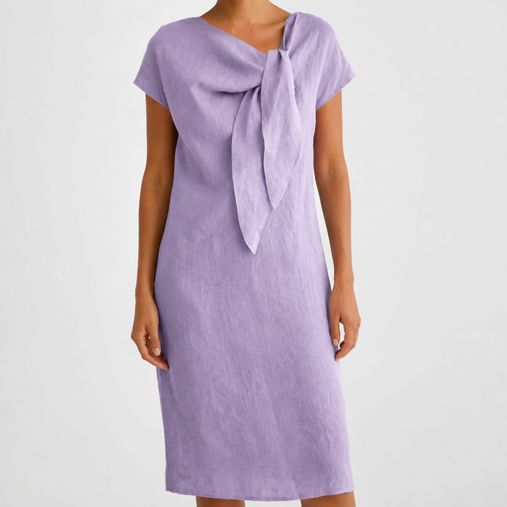 Elissara - Luftiges Kleid mit Schleifen-Ausschnitt