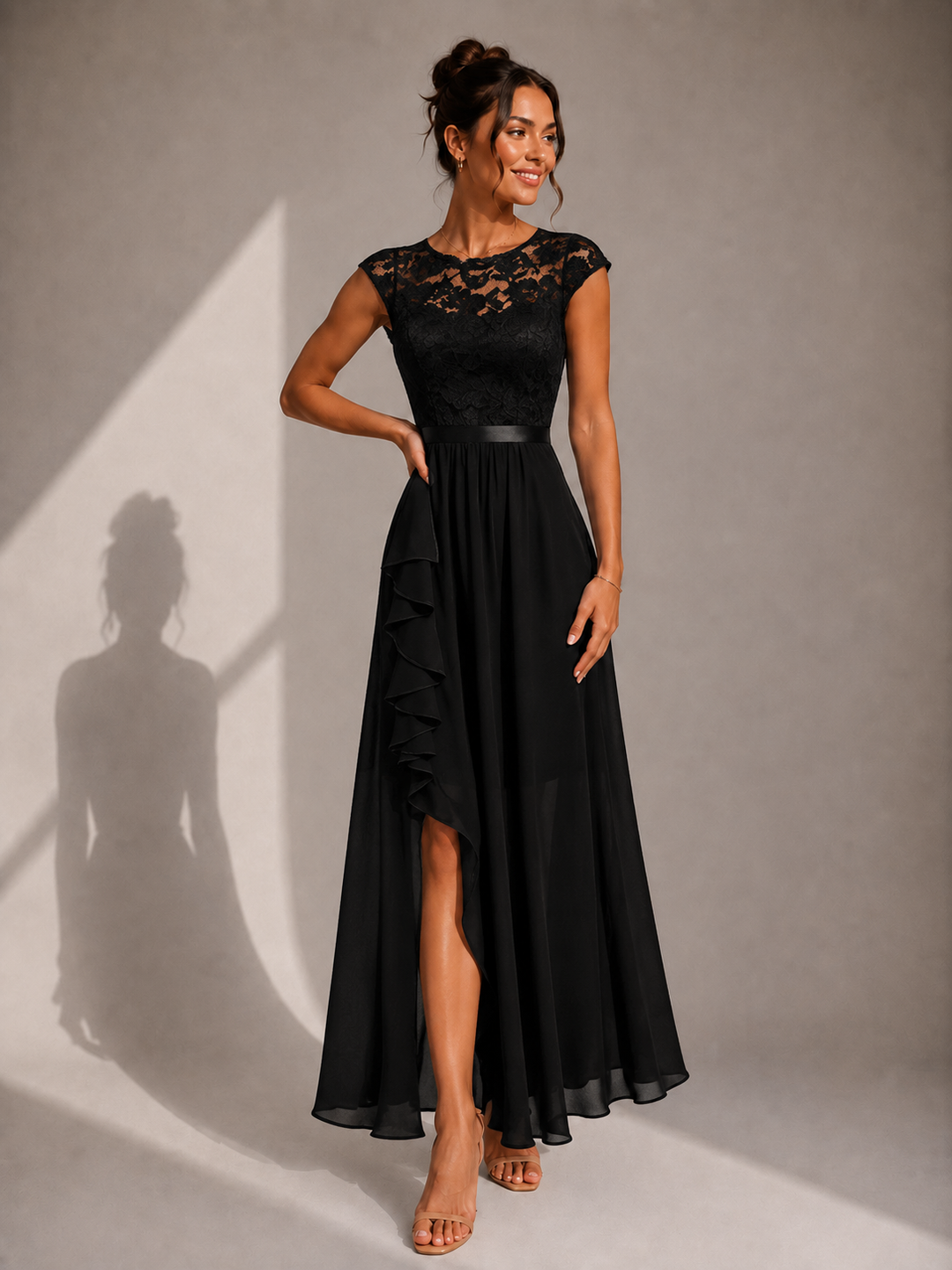 Capri - Elegantes A-Linien-Maxikleid
