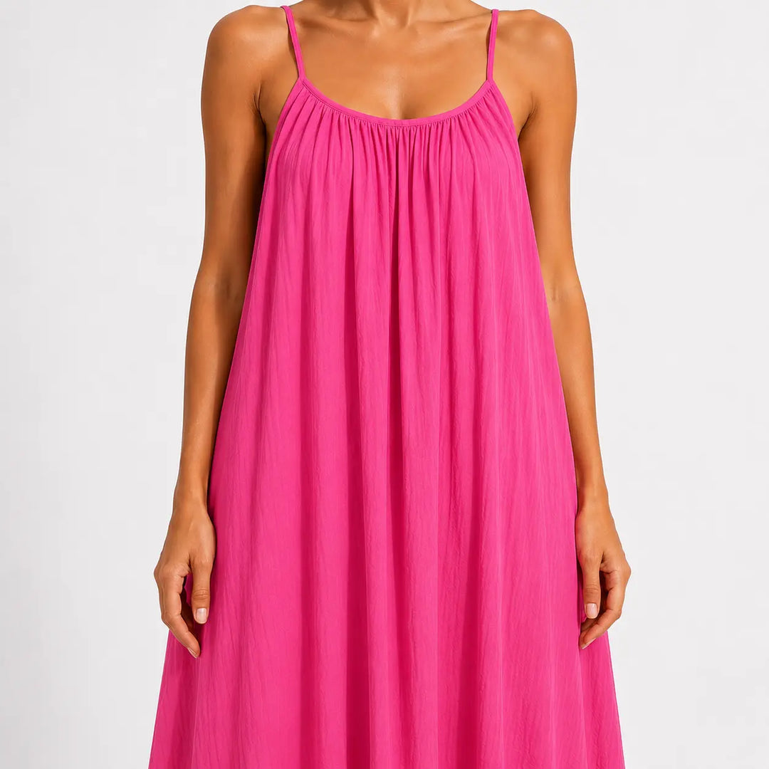 Melodie - Soft-Touch-Wickel-Midikleid mit V-Ausschnitt