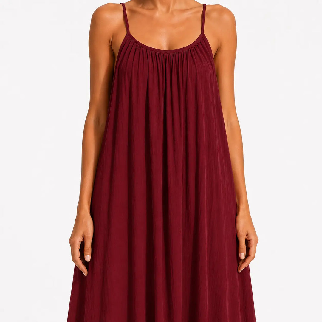 Melodie - Soft-Touch-Wickel-Midikleid mit V-Ausschnitt