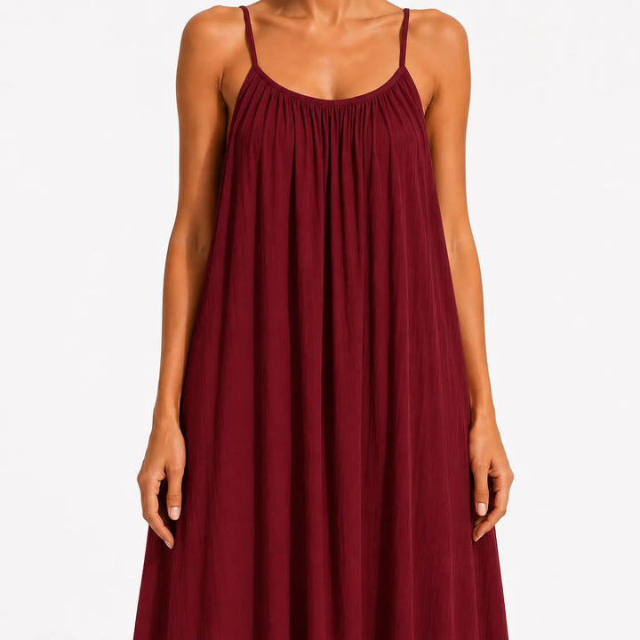 Melodie - Soft-Touch-Wickel-Midikleid mit V-Ausschnitt