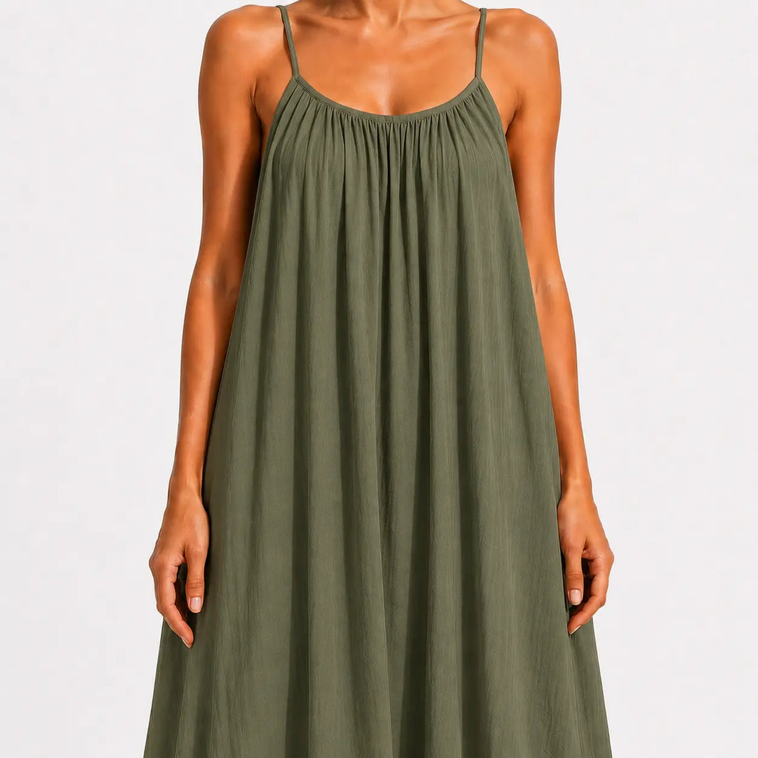 Melodie - Soft-Touch-Wickel-Midikleid mit V-Ausschnitt