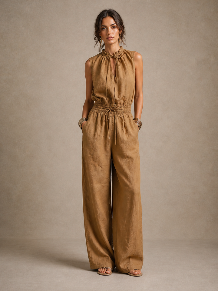Jade - Weiter Jumpsuit mit Soft-Touch