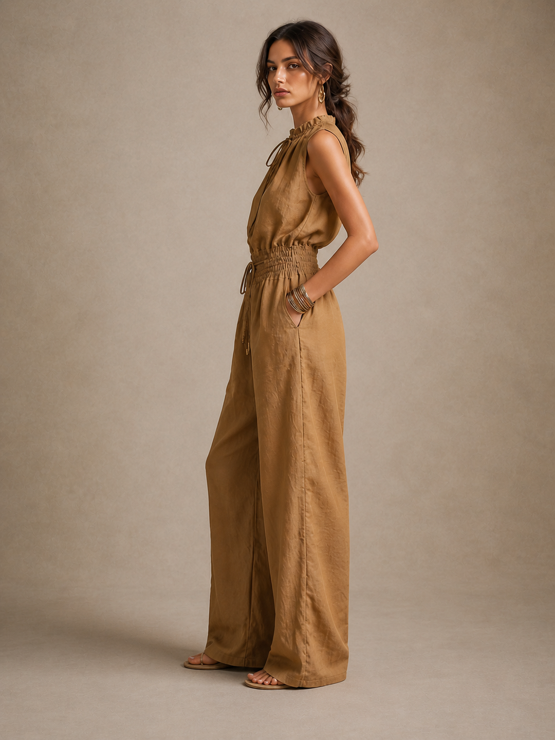 Jade - Weiter Jumpsuit mit Soft-Touch