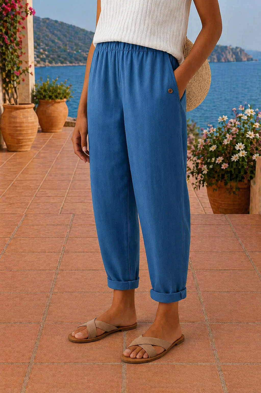 Maravelle - Luftige Wide-Leg-Hose